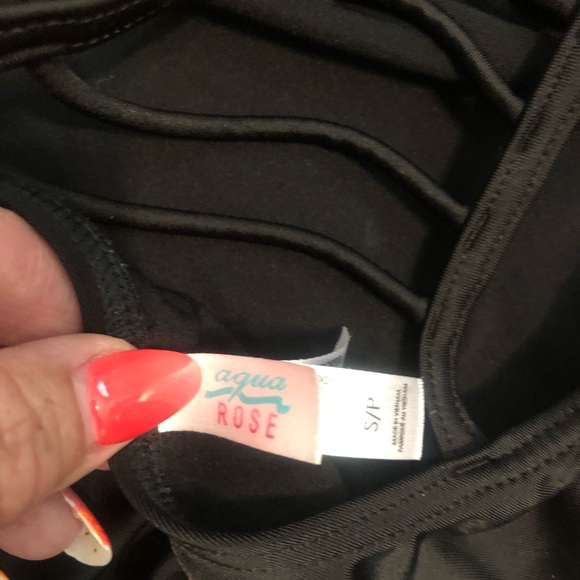 Aqua rose bathing suit - Picture 3 of 3